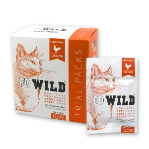 FD WILD 고양이 동결건조 사료 치킨 트라이얼팩 1BOX (10개입)
